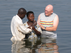 John & Pastor James Baptizing